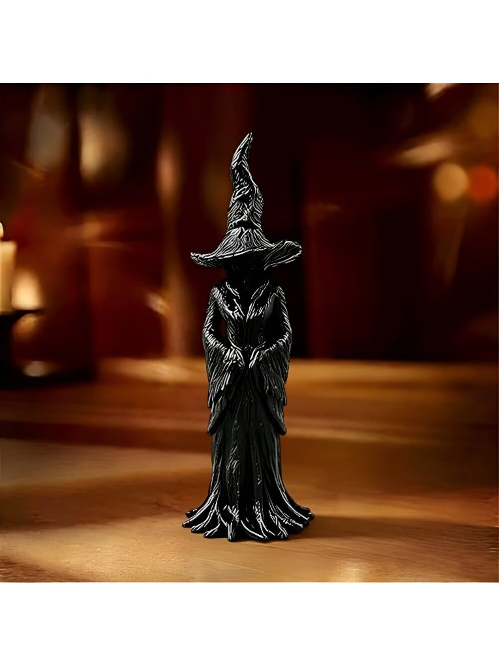 Halloween Gothic Resin Figurine Vintage Dark Fantasy Witch Statue
